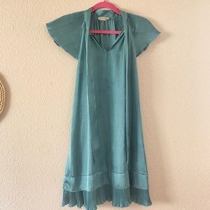 Unique aqua shift dress